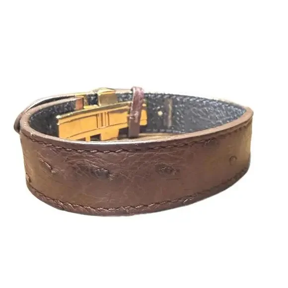 Louis Vuitton Ostrich Leather Bracelet - Picture 2 of 4